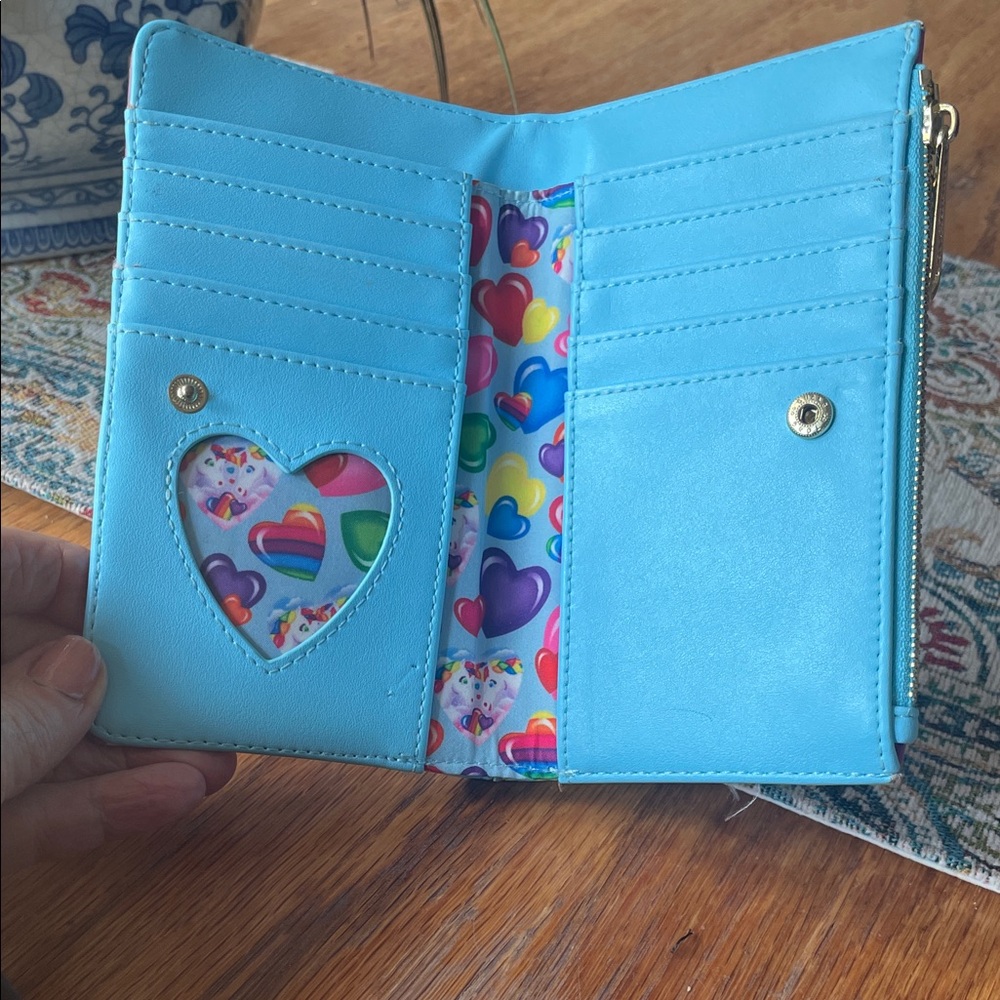 Lisa Frank Loungefly Unicorn and Dolphin Wallet - Picture 3 of 7